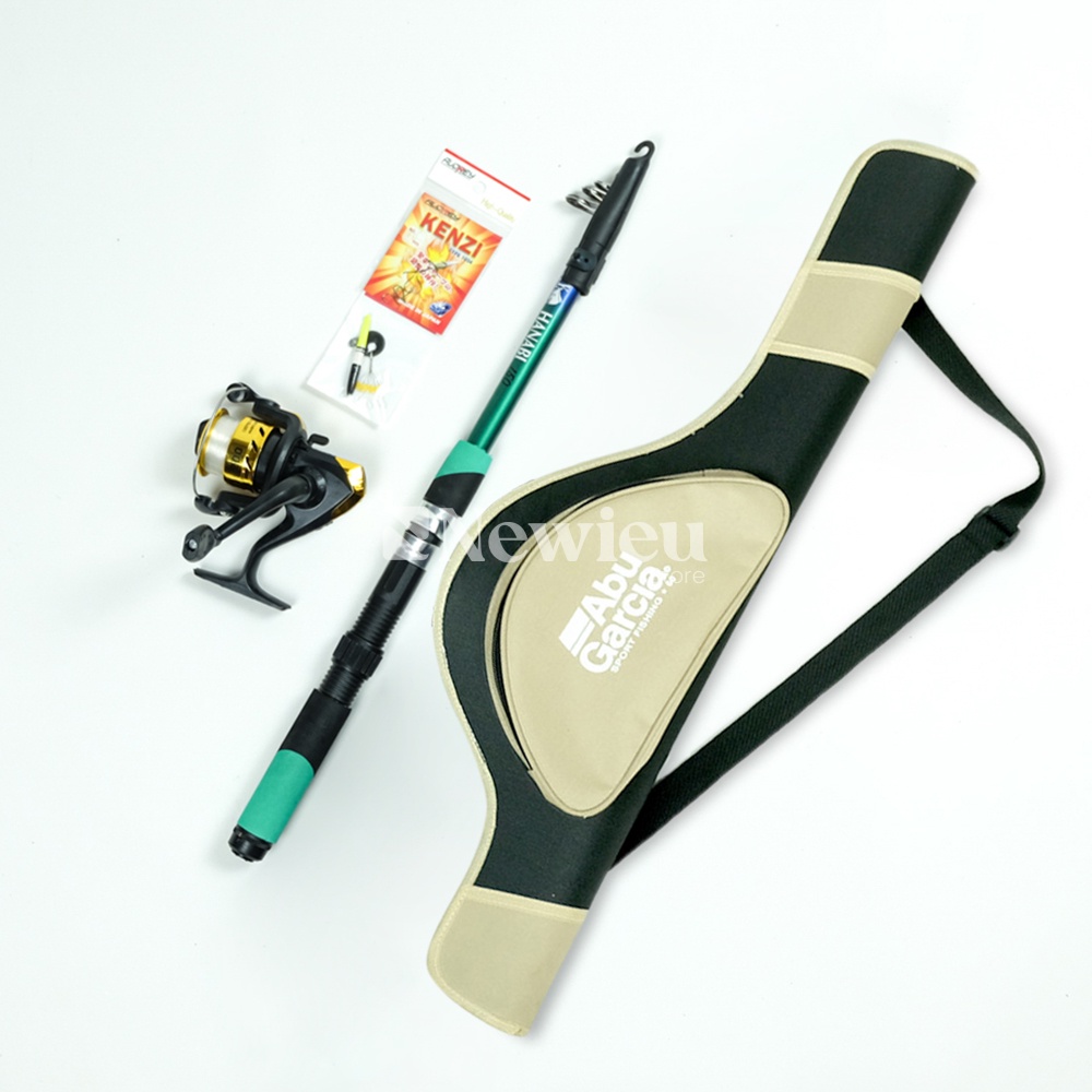 1 Set Joran Pancing Lengkap Ukuran 150 - 360 Cm Model Teleskopic Bonus Tas Pancing Modern