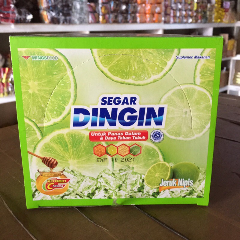 

Segar DINGIN rasa jeruk nipis isi 12pack@4sachet Untuk panas dalam dan daya tahan tubuh
