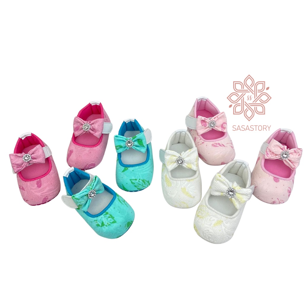 SEPATU BAYI BABY PREWALKER PITA ANAK PEREMPUAN 0-12 BULAN FP23