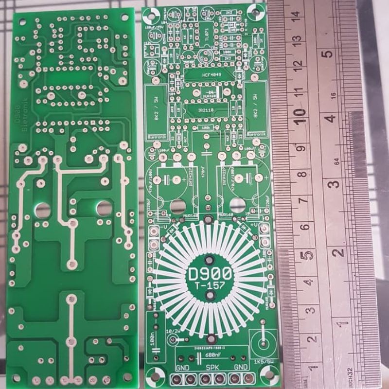 PCB amplifier class d900 dobel layer