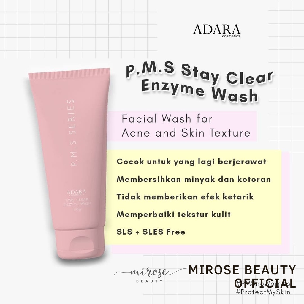 ADARA P.M.S PMS Series Ceramide Pudding Moisturizer // Stay Clear Enzyme Wash // Clarifying Toner