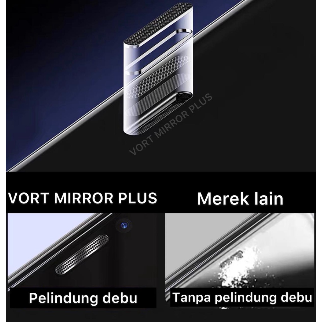 VORT MIRROR PLUS Tempered Glass PREMIUM Iphone 6 6s 6g 7 8 6s+ 6+ 7+ 8+ X Xs Xr Max 11 12 Mini Pro