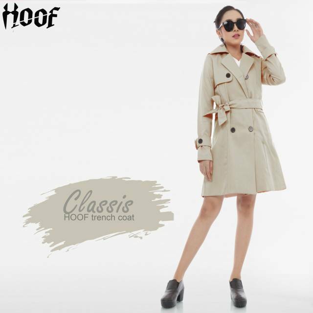 BLAZER WANITA Classis Cream -  LONG BLAZER WANITA Classis Cream