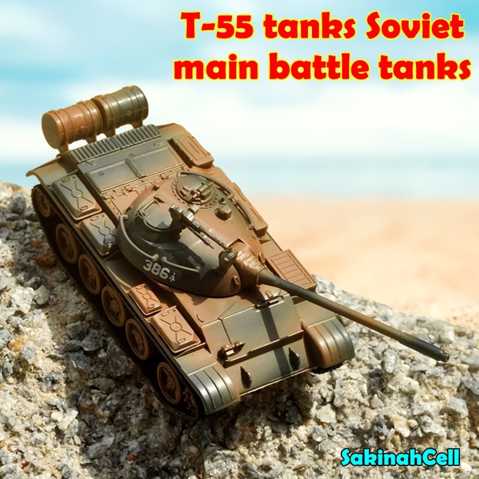Diecast alloy T55 tank model military simulation 1/43