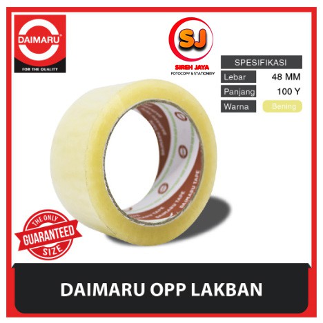 

Lakban Bening Daimaru OPP 48 mm x 100 Yard