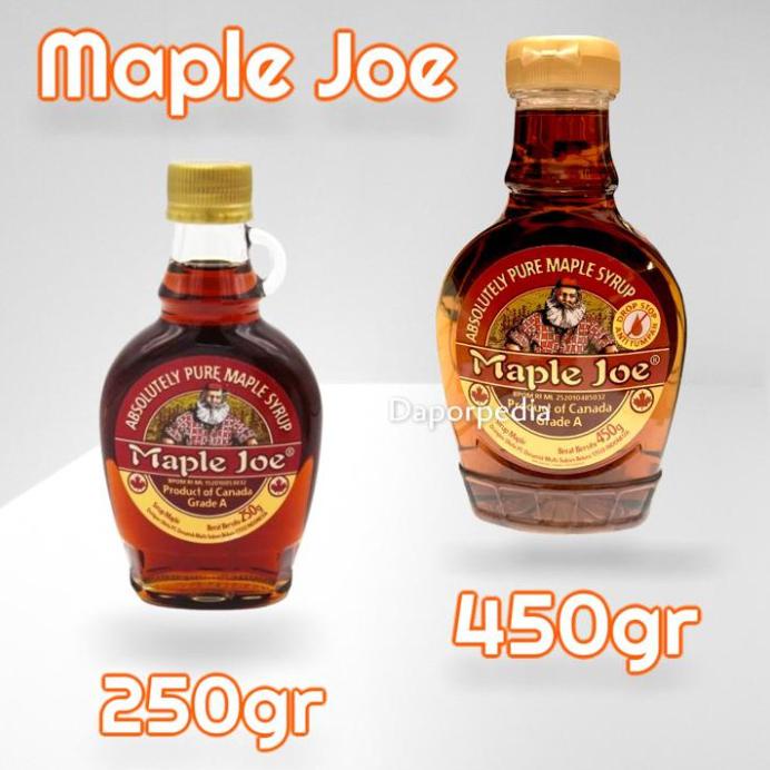 

MAPLE JOE SYRUP PURE MAPLE SIRUP 250GR 250GRAM GRADE A PREMIUM - MAPLE JOE 250GR