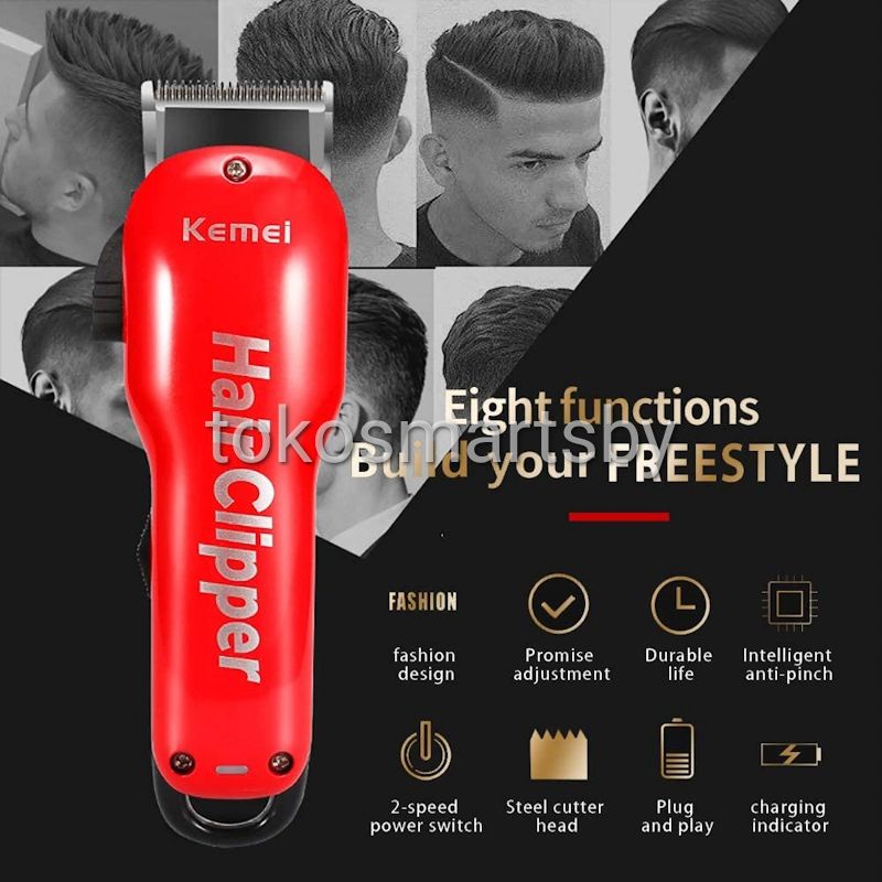 Alat Cukur Rambut Kemei km 707Z hair clipper km707z Barber Cordless CAS Cukuran Original