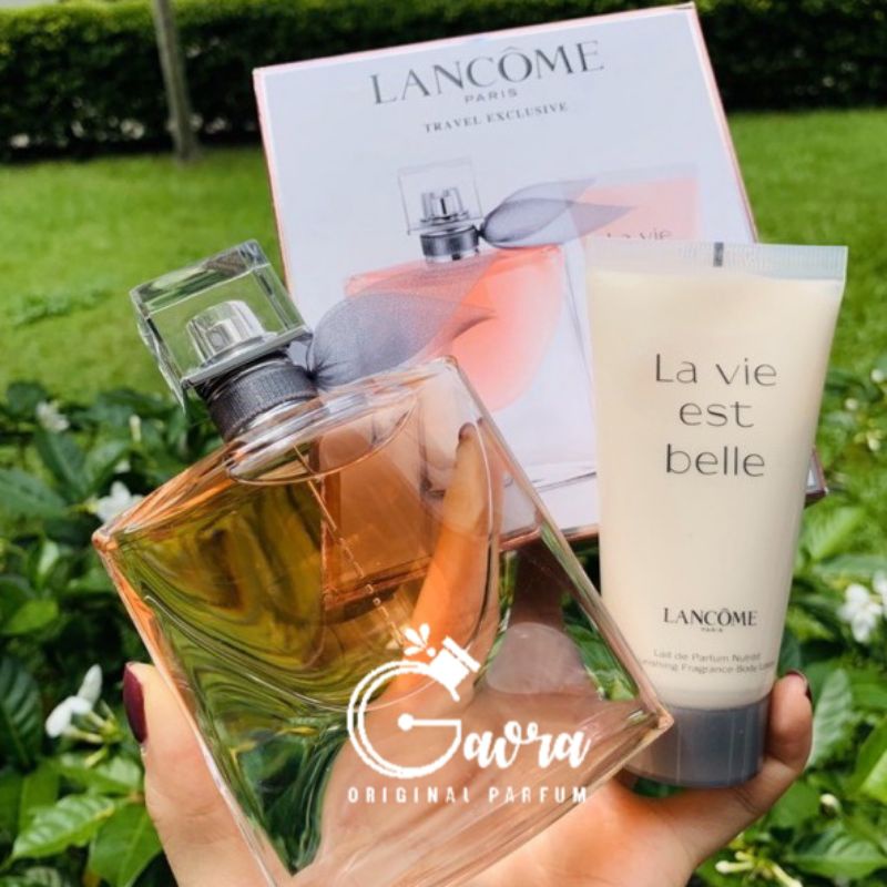 Parfum Original Lancome La Vie Est Belle Gift Set Travel Exclusive