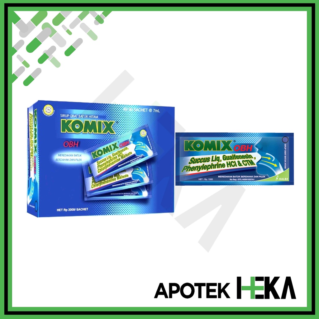 Komix OBH PE Sachet Box isi 30 Sachet - Obat Batuk Flu (SEMARANG)