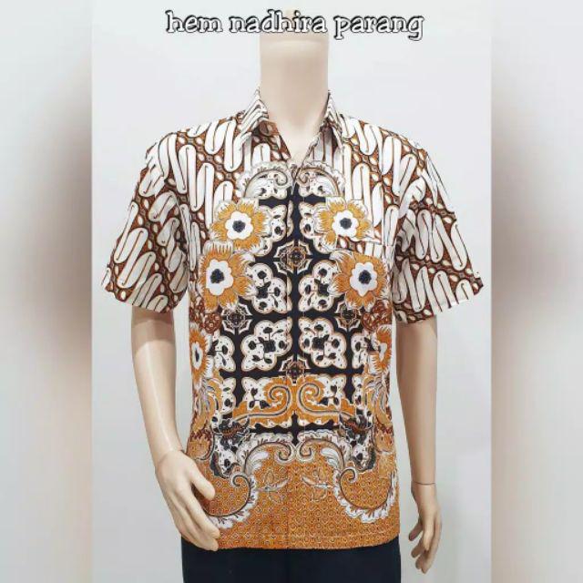Qnunbatik Kemeja Pendek Batik Nadhira Parang