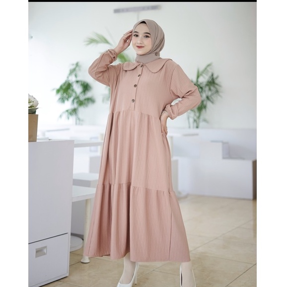 CHITA MIDI DRESS/TERMURAH/MATT KNITE COTTON