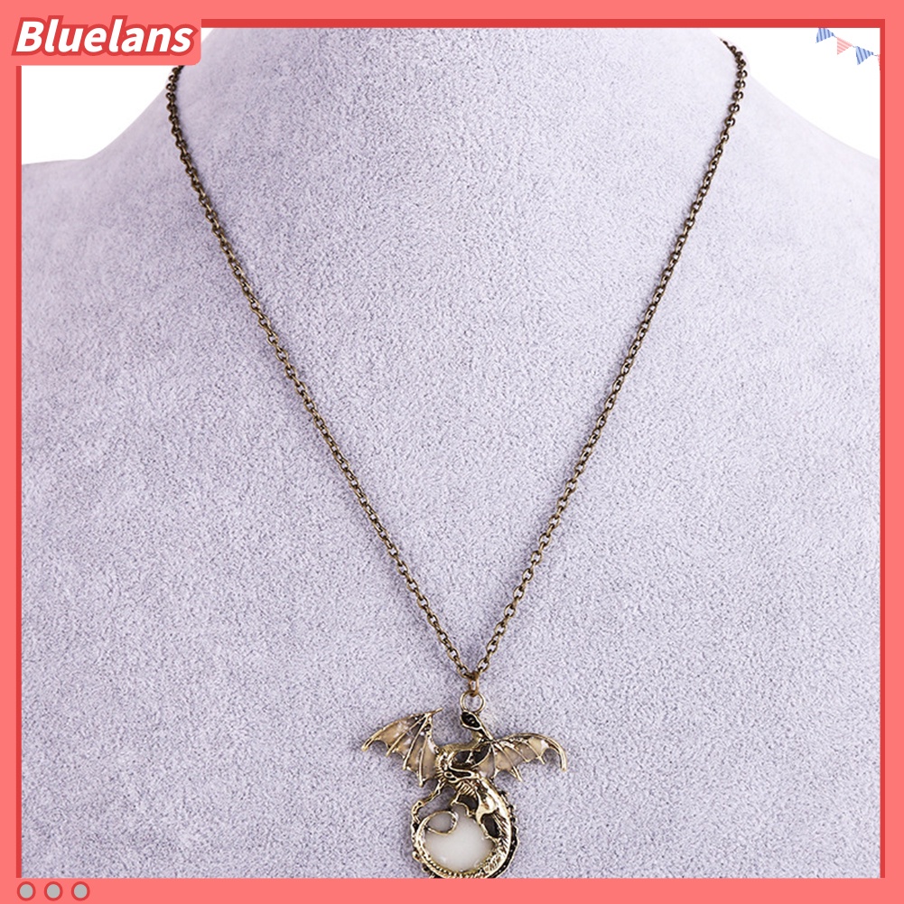 Bluelans Charm Sweater Chain Vintage Glow In The Dark Ancient  Pendant Necklace