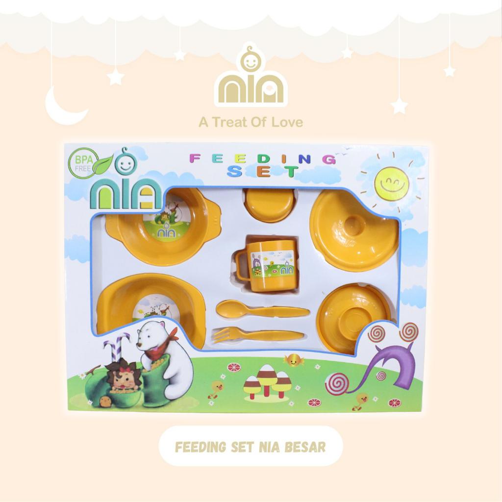 NIA-FEEDING SET UKURAN BESAR PERALATAN MAKAN BAYI MURAH