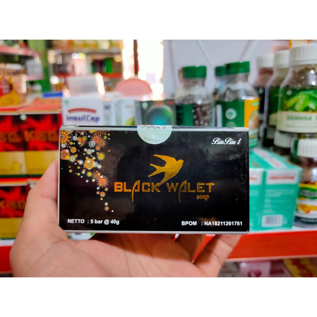 BLACK WALET BIU BIU T - SABUN BLACK WALET 1 box isi 5 bar