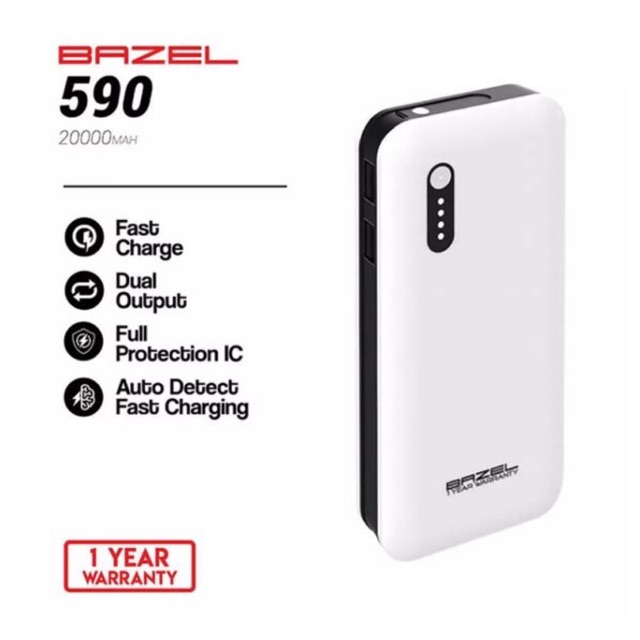Powerbank BAZEL 590 series Powerbank 20000mah Original bergaransi