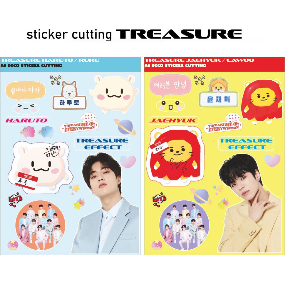 Sticker TREASURE and TRUZ cutting