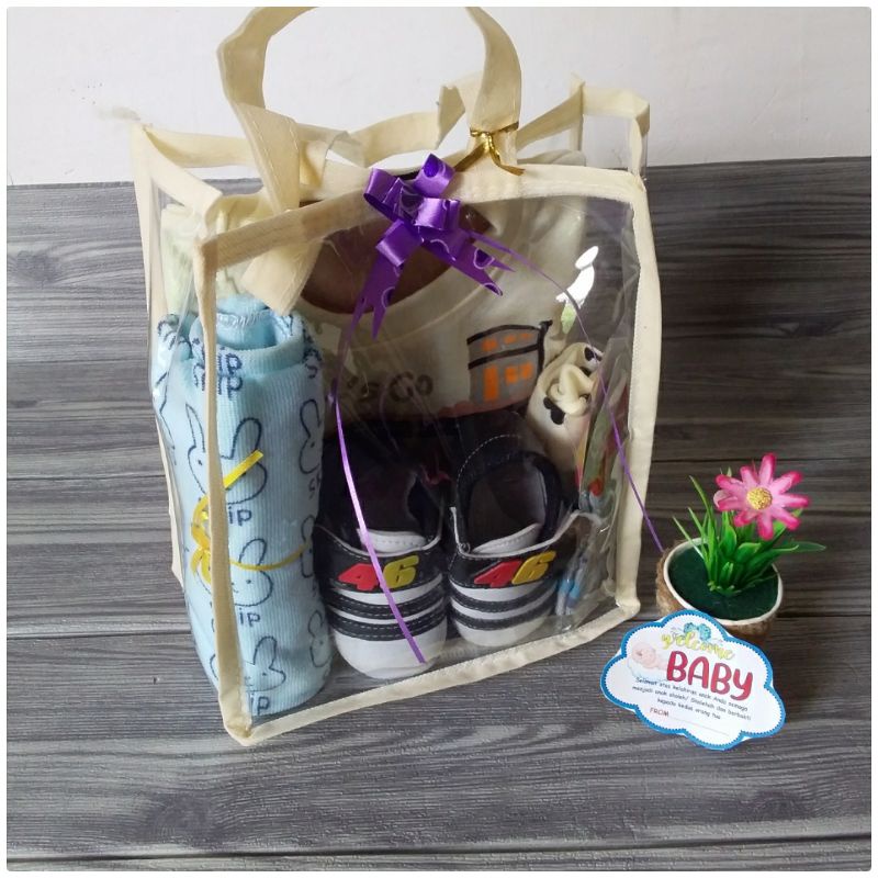 paket premium sambang bayi/kado sambang bayi/paket kemas tas mika