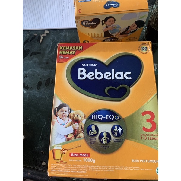 Bebelac 3 1000g-620g rasa vanilla promo khusus