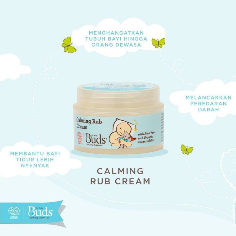 Buds Calming Tummy Rub Cream - Balsam Anak Bayi Buds Organics