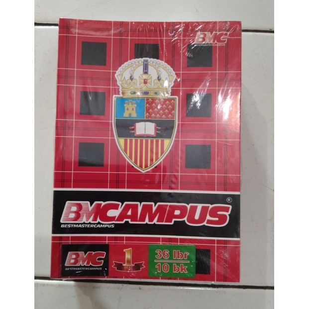 

buku tulis campus BMC 36 lembar 1 pk 10 buku