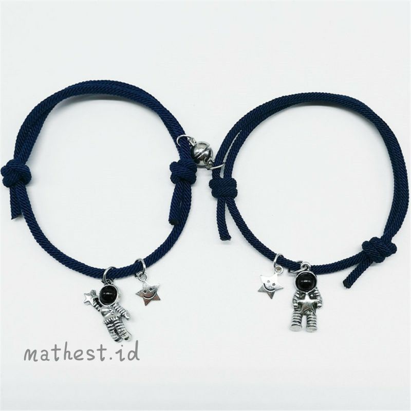 Gelang Couple Magnet Astronot Navy