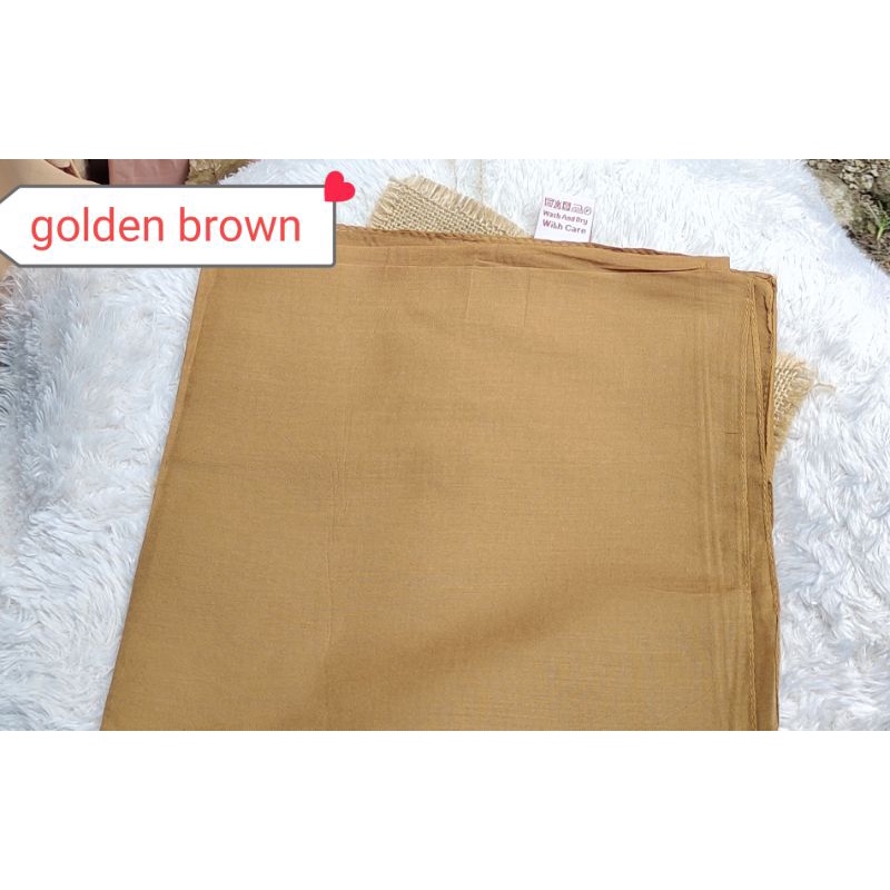 jilbab umama basic voal part 2/segi empat umama basic voal-Golden Brown