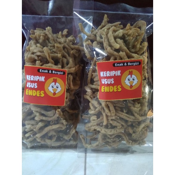 

KERIPIK USUS AYAM USUS KRISPI ENAK RENYAH GURIH KERING BERAT 250 GRAM