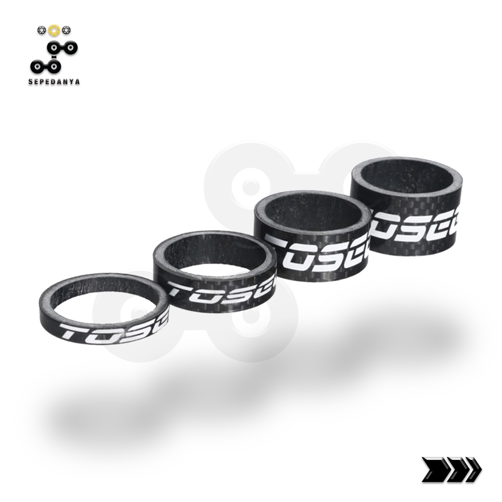 Toseek Carbon Spacer Steerer Tube SteererTube Steer Tube SteerTube untuk Fixie Fixied Gear Roadbike 