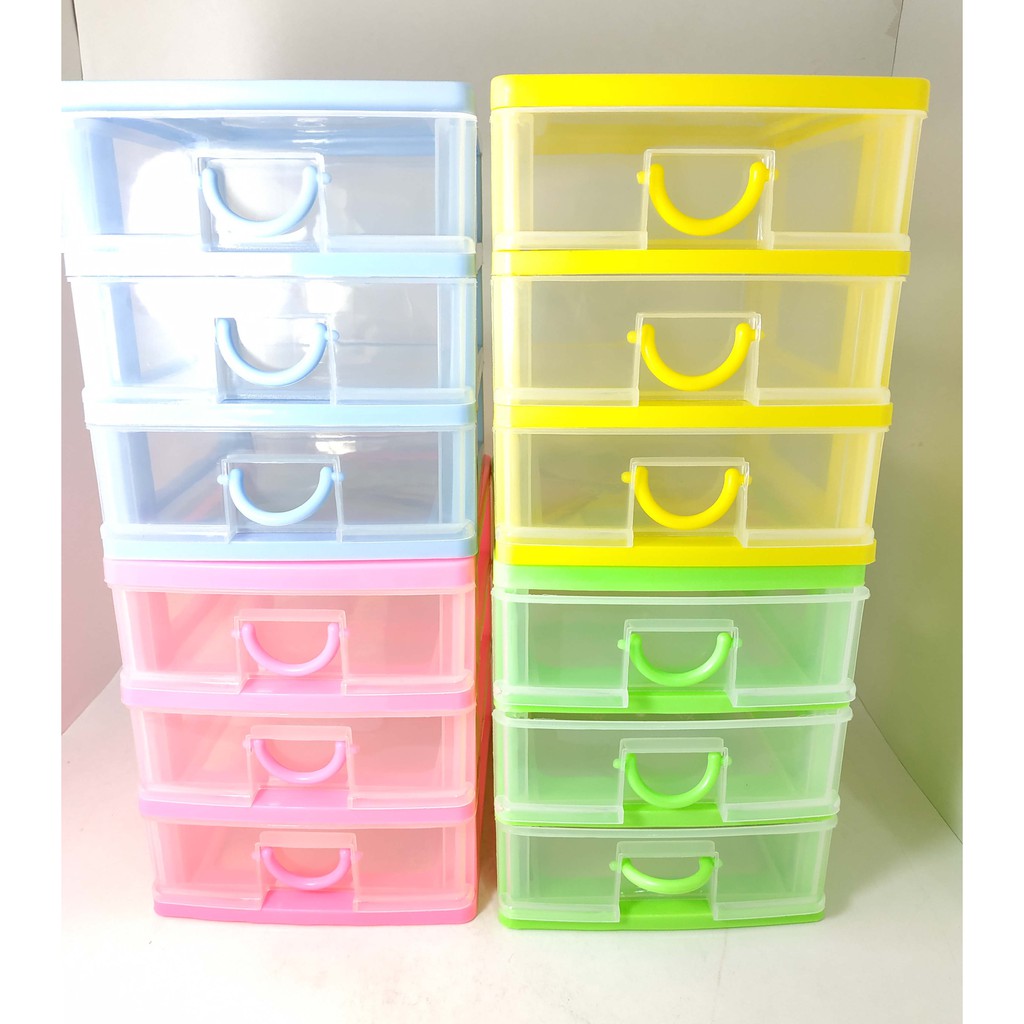  Laci  3 Susun Kecil Laci  Mini Mini Container Laci Plastik  