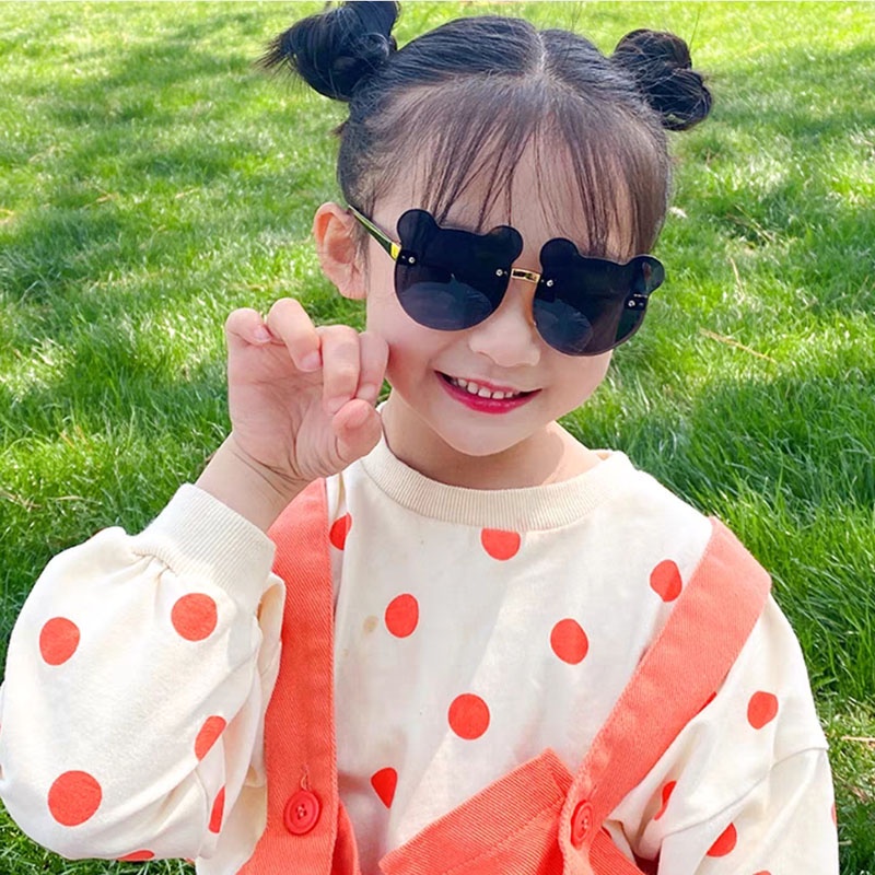 cod☜☞ready kacamata hitam anak-anak bear shape kacamata hitam korea gaya sunglasses lagilaku