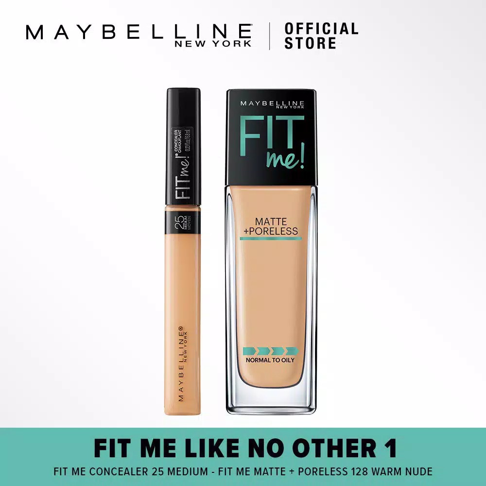 Paket Kosmetik Maybeline Fit Me Set 3in1 / Paket Bedak Maybelline Fit Me / Maybelline