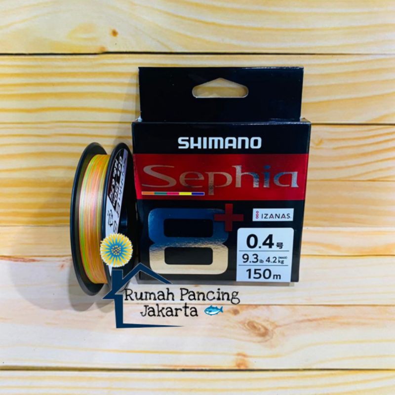Senar Pancing PE Shimano Sephia 8+ 150m Pe.0.4