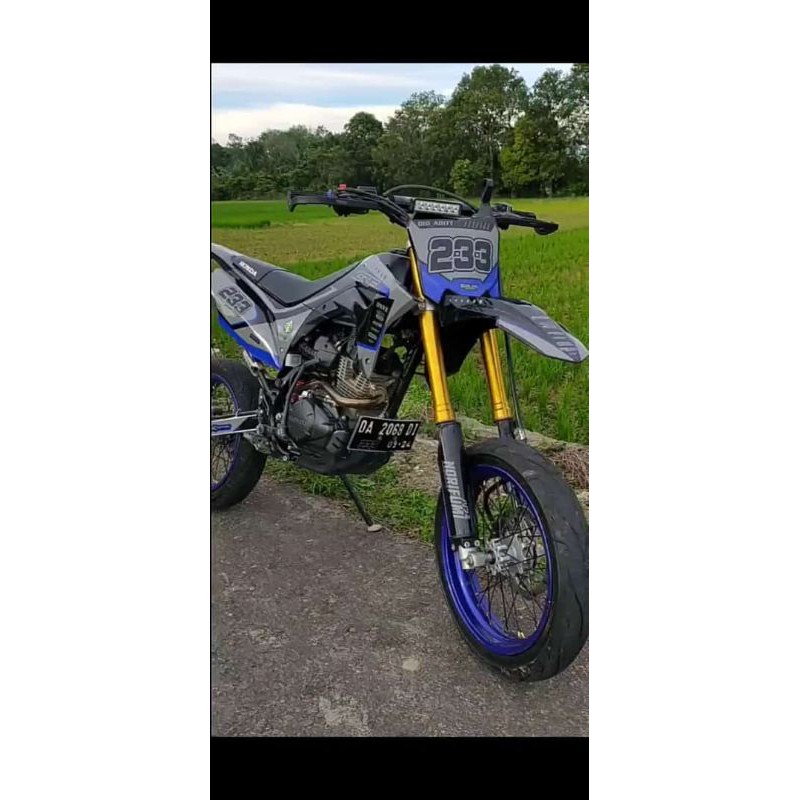 Decal Stiker Crf 150 L laminasi 500 micron Superglossy Tebal Laminasi Premium