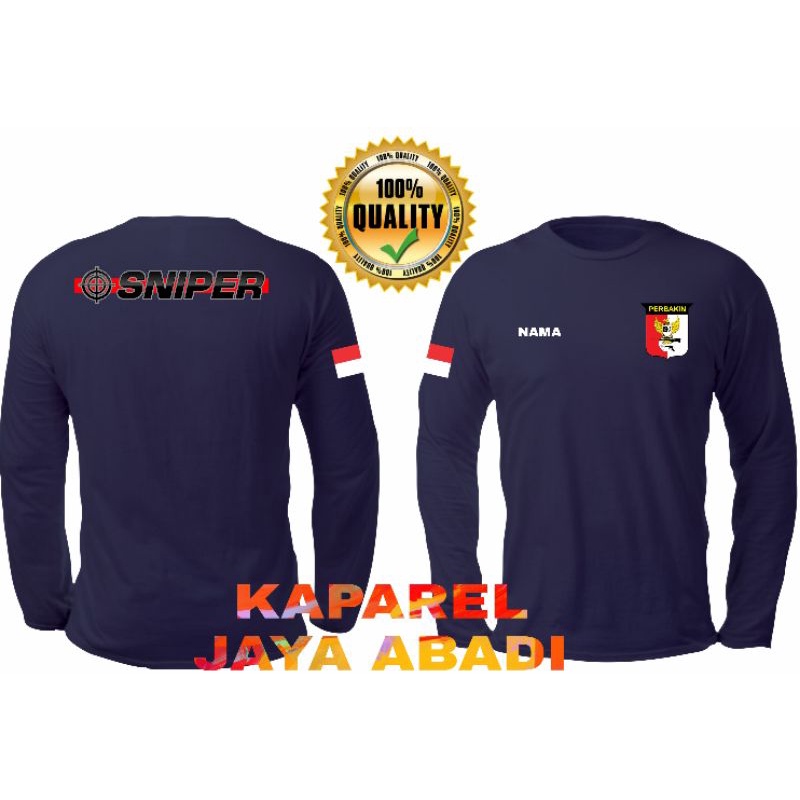 Kaos Logo Perbakin/Baju Perbakin/Atasan Pria Perbakin Lengan Panjang Quality High
