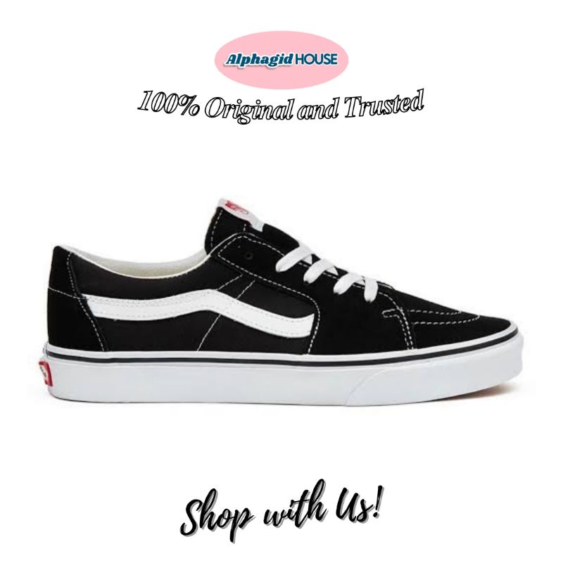 Vans Sk8 Low Black White Classic BNIB Original Resmi PT.NAVYA