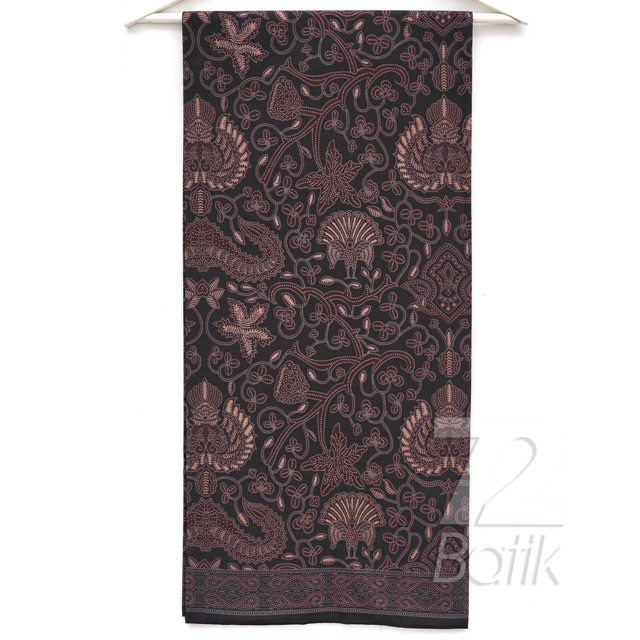 JARIK BATIK Premium Bahan Katun Warna Hitam Item Black 721353 Cap 72 Kain Jarik Jarit Samping Kebat Panjang Batik Katun Modern Premium Bahan Seragam Batik Pernikahan Kantor Keluarga Murah Kamen Jadi Batik Bali Lembaran