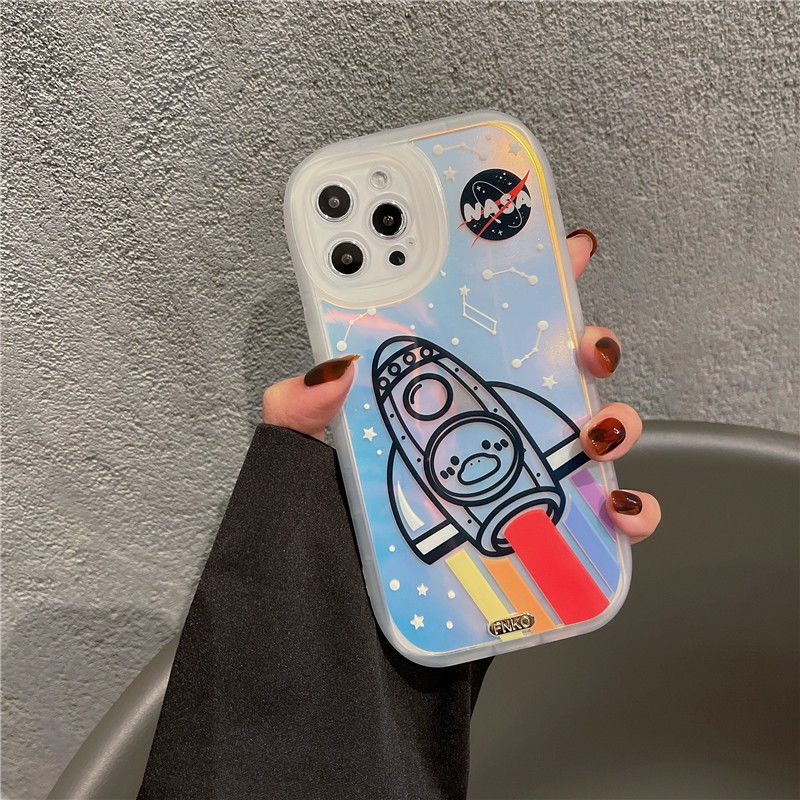 Soft Case Silikon Anti Jatuh Motif Roket Untuk Iphone 13 12 11 promax 7 8 plus X Xs Xr 12pro Max