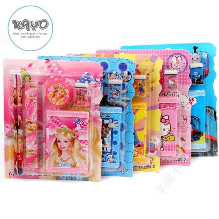 

D6 | Alat tulis Set, Set alat tulis, Pensil, Gunting, Lem, dompet anak