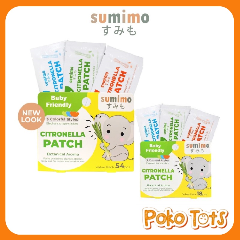 Sumimo Citronella Patch 54 dan 18pcs Value Pack Sticker Anti Nyamuk Hito WHS