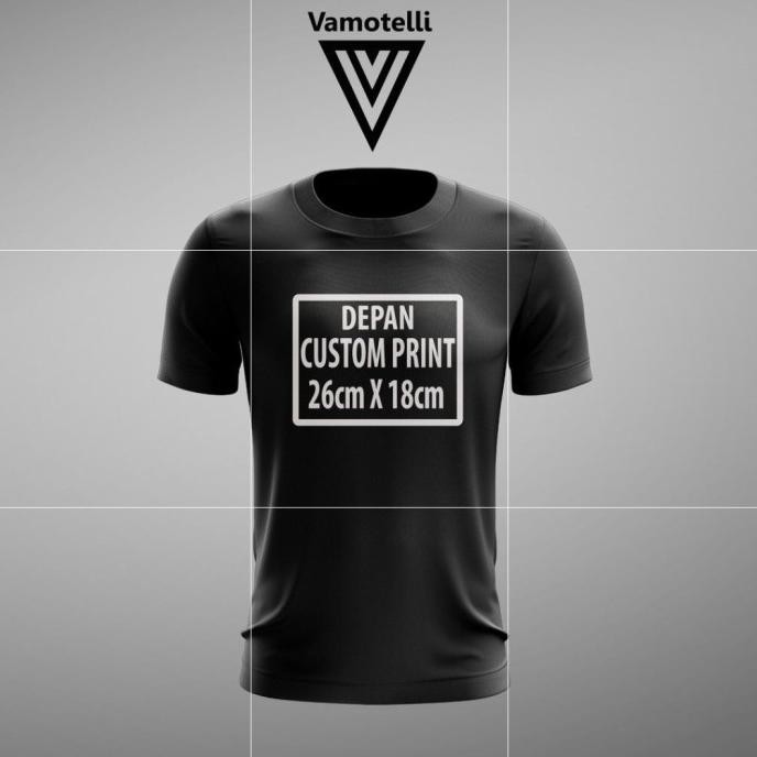 Kaos Olahraga Supplier❣☞ Custom Baju Dry Fit Drifit Logo/Tulisan Sendiri (Depan Aja) Murah