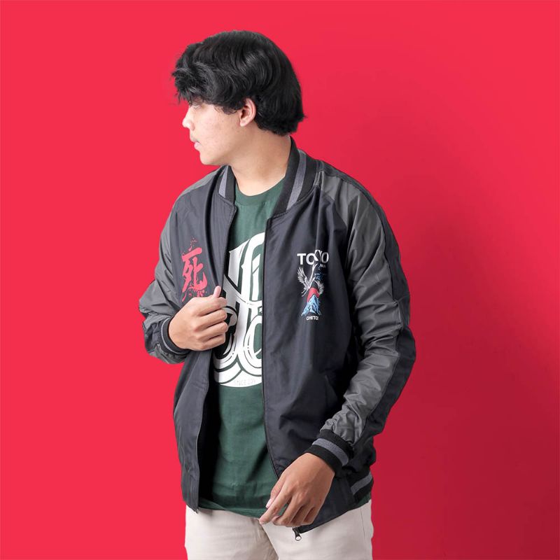 Jaket Sukajan Baseball Keren Stylish Premium Original Terbaru Motif Tokyo Japan | Jaket Sukajan Jepang Cosplai Pria Wanita