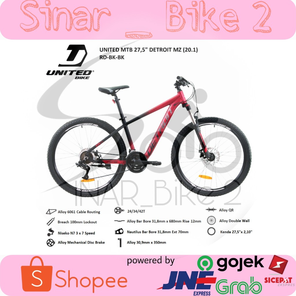 Sepeda Gunung Mtb Detroit Mz 27,5inch