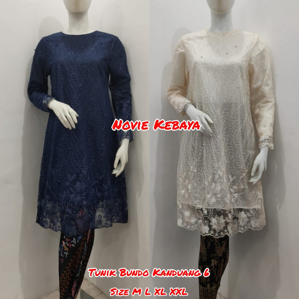 Stelan Kebaya Modern Tulle Bundo Kanduang 6 Aneka Warna