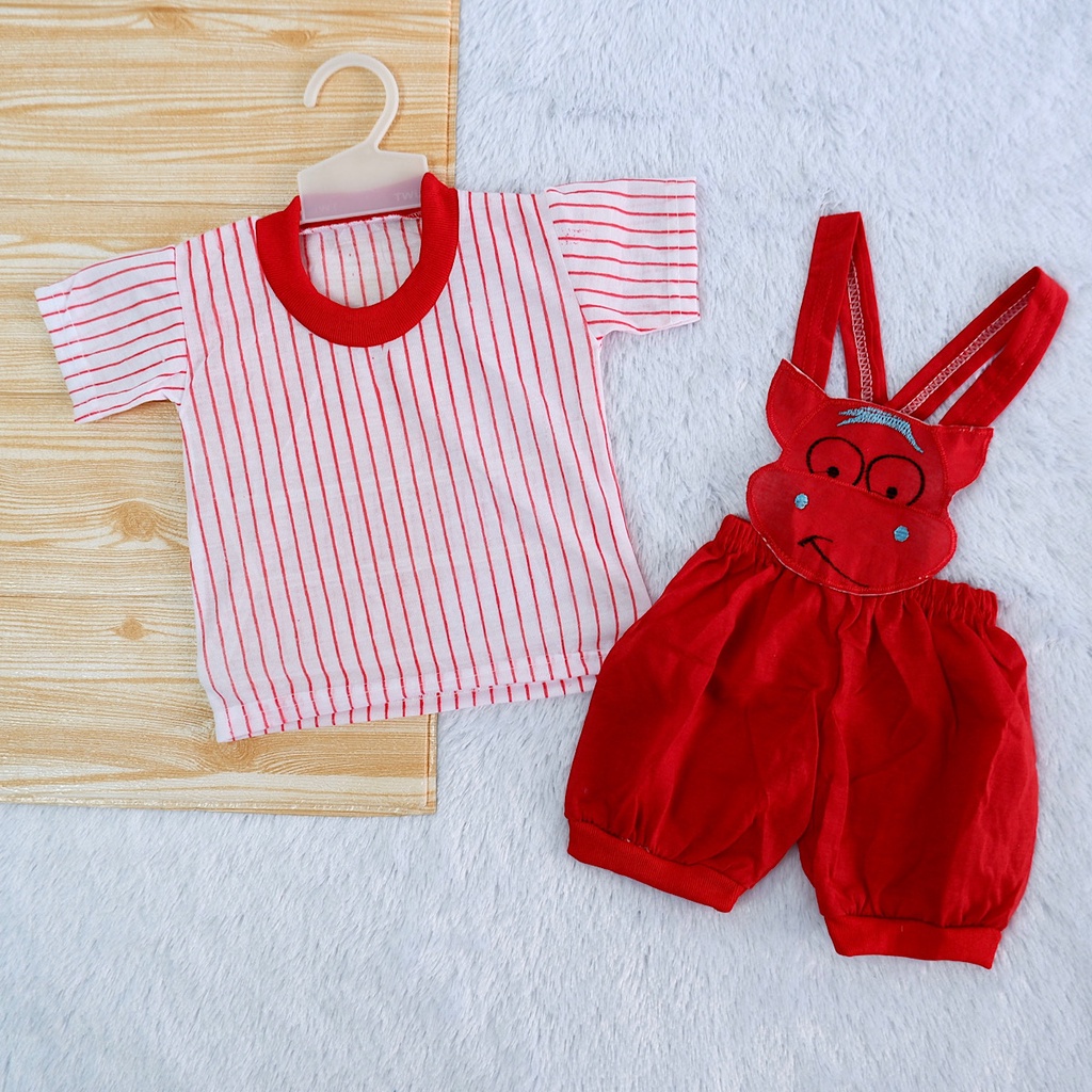 0-3 Bulan Stelan Pakaian Jumper Kodok Anak Bayi Laki Laki & Perempuan (Unisex) Setelan Baju Overall Baby Cowok & Cewek Lucu & Murah-2