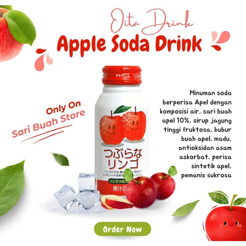 

Ja foods Oita Drink/Oita apple drink/oita kabosu drink/Soda/Minuman soda