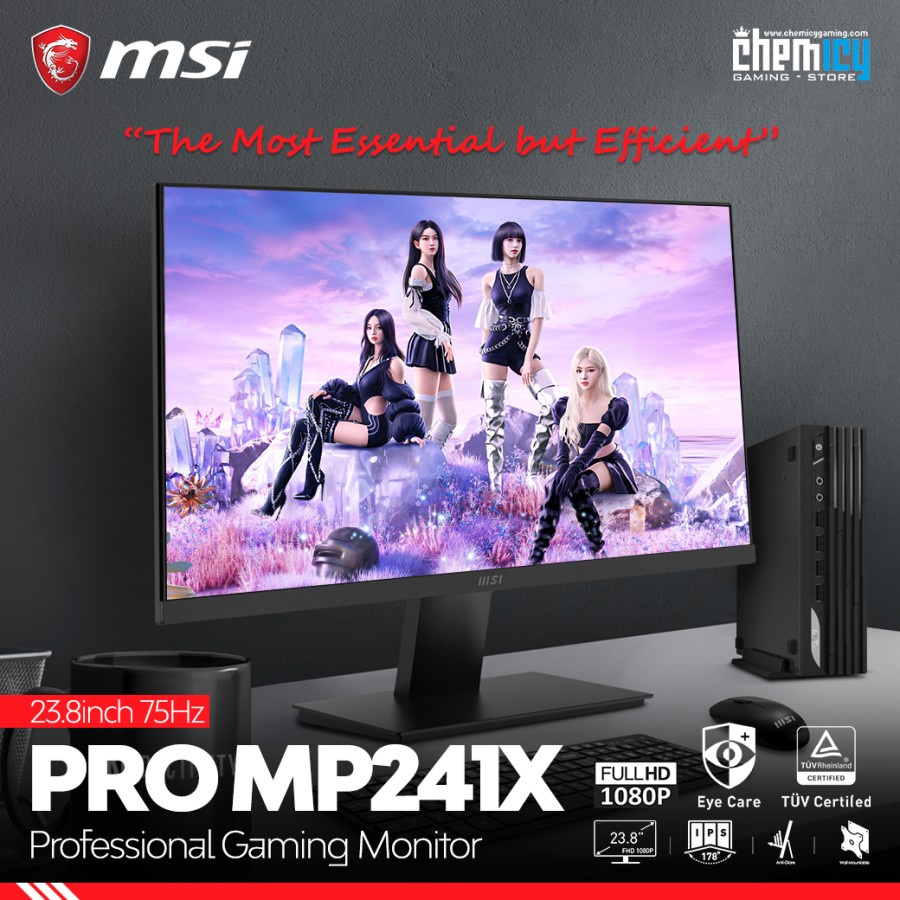 MSI Pro MP241X 23.8inch 75Hz Full HD Gaming LED Monitor