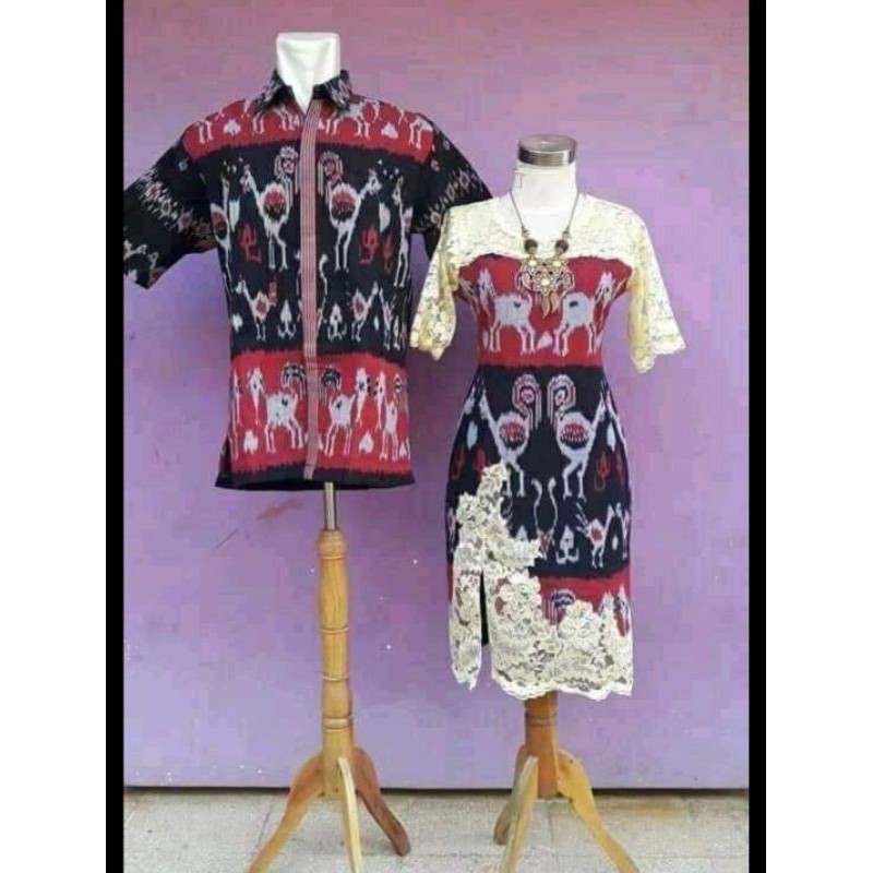 couple tenun kombi brokat