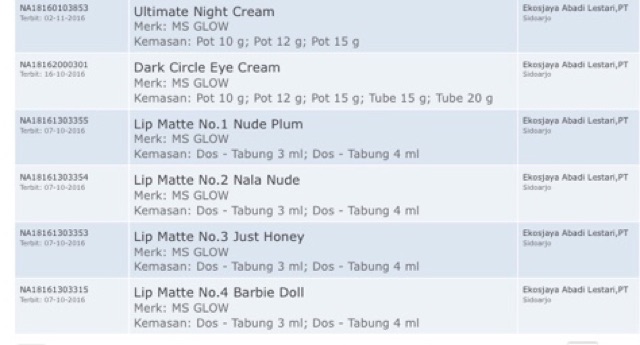 Cream malam Ms glow / night whitening step 1 2 3 4 ultimate acne msglow luminous night