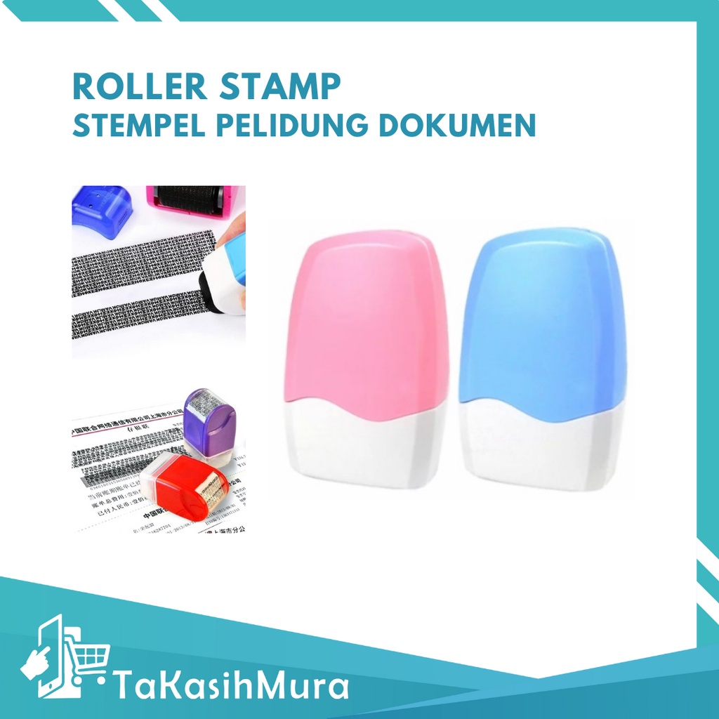 Roller Stamp Pelindung Data Identitas ID Guard Seal Stempel Pelindung