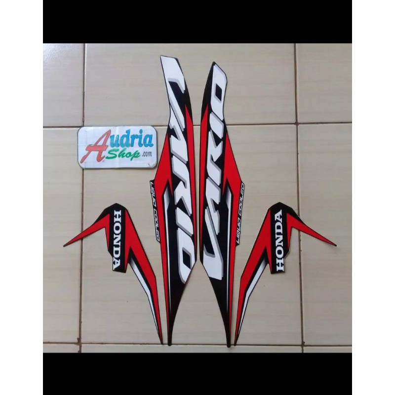 Stiker Vario 125 new 2020 hitam ASLI